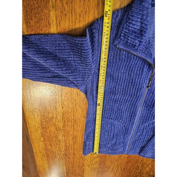 Woolrich Jacket Womens Kinsdale Ultra Violet Wide Wale Corduroy Full Zip Size M - Picture 9 of 11